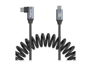 SmallRig 4792 USB-C Straight to USB-C Angled Coiled Data Cable - slika 2